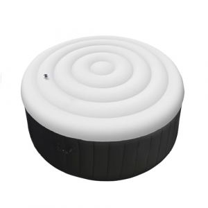 HENYEER Couvercle Gonflable Rond pour Spa,Couvercle de Spa Gonflable, Couverture de Bain Gonflable Thermiquement Isolée（Blanc） (HENYEER EU, neuf)