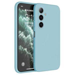 Topme Coque pour Samsung Galaxy S25+ / Samsung Galaxy S25 Plus (6.7" inches) Etui Housse, Protecteur de Peau en Silicone TPU - Bleu Clair (topme, neuf)