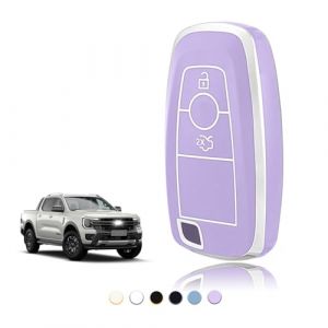 TOOMUME Coque Cl&eacute; TPU, Etui Cl&eacute; &Eacute;tui Cl&eacute; Adapt&eacute; pour Ford Ranger Raptor Mondeo Mustang Edge Ecosport Custom Kuga Fiesta Focus S-Max Lincoln, Couvre Clef Cache Cle Voiture Tel&eacute;commande - Smart Key (TOOMUME, neuf)