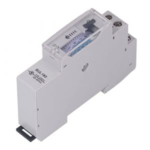 Interrupteur Horaire, 0,5W Contr&ocirc;le Intelligent Minuterie M&eacute;canique &eacute;tanche pour Lumi&egrave;res, Chauffe-Eau, Irrigation De Jardin, Moteurs (Wenruil, neuf)