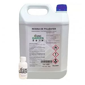 5 Kg de résine polyester (Ortho) Ne convient pas à être en contact avec l'eau +100 g (GWAREZ LAB, neuf)