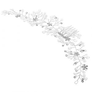 Vaguelly Vigne De Cheveux D&eacute;corative Avec Et Peigne Pour De Mariage Vigne De Cheveux De Mari&eacute;e Avec Et Peigne (Bustling Xin, neuf)