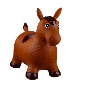 Relaxdays Cheval Ballon Sauteur, 10024991_93, Marron, H x W x D: app. 48 x 26 x 58 cm (Relaxdays, neuf)
