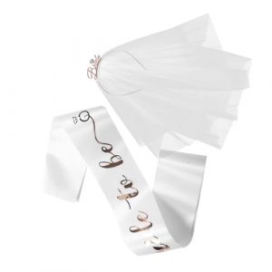 Homoyoyo Écharpe et Voile Future Mariée Rose Doré Accessoire Mariage pour Enterrement Jeune Fille Décoration Élégante et Confortable pour Fête Prénuptiale (HuanYH, neuf)