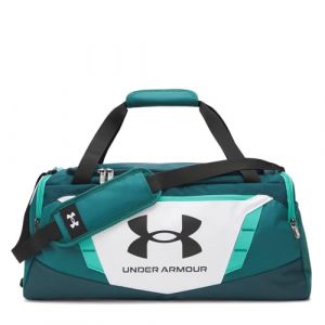 Under Armour Undeniable 5.0 Sac de sport SM &ndash; Blanc, vert Arden, Noir &ndash; OSFM (MALAGADEPORTE, neuf)