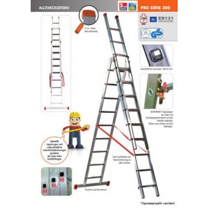 Echelle Transformable FACAL Pro 3x10 Haut. Travail Max. 8,70 m Genia - G320-3 (BATI AVENUE, neuf)