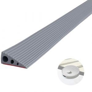Rampe de seuil de Porte en Caoutchouc, 6.5x2.5x100cm pour Robot aspirateur, Rampe de seuil de Porte, Rails de Transition, Auto-adhésive, pour Fauteuil Roulant, Poussette, déambulateur ou Scooter (BRIMOREA, neuf)
