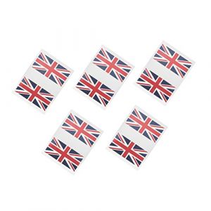 NIYANGLE 5 Ensembles Temporaires de Drapeau National Autocollants pour Visage Autocollants pour Événements Sportifs Décoration pour Fans de Football (Telinei, neuf)