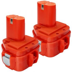 EOHJAR 2 pièces pour Makita 12V 3.6Ah NI-MH Batterie de Rechange pour Makita 12V PA12 1220 1222 1233 1234 1235 1235F Batterie d'outils (LKQ Filters, neuf)