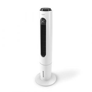 Olimpia Splendid 99312 Peler Tower Rafraîchisseur ioniseur à tour avec base oscillante, minuteur et bidon 3,5 litres, 300 m3/h, 65 W, Blanc (digitalbayshop, neuf)
