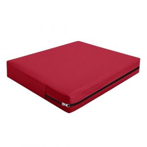 Housse Coussin Exterieur Impermeable, Housse Siège Canapé Protection Complète avec Fermeture Éclair, Amovibles Housse Assise Salon De Jardin Terrasse Caravane (Magenta,60×60×10cm) (YUNDU, neuf)