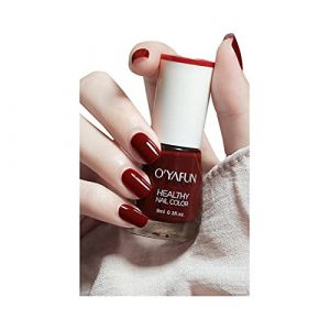 Clest F & M à base d'eau et pelable déchirable Vernis à ongles longue durée Inodore Vernis à ongles, noir Vin rouge (Clest  F&H, neuf)