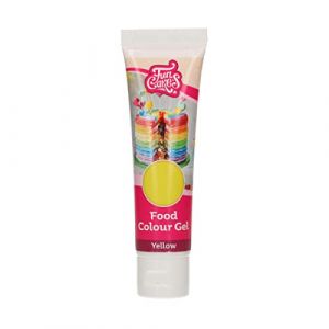 FunCakes Food Colour Gel Jaune: Colorant Alimentaire Gel Concentr&eacute; pour le Fondant, la P&acirc;te d'Amande, la Cr&egrave;me. Dosage Simple et Facile. Cr&eacute;er des Couleurs Vives. Halal. 30 g (Univers Cake, neuf)
