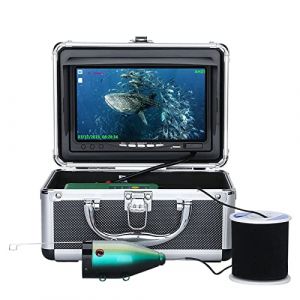 Camera sous Marine Peche DVR, Moniteur LCD 7 Pouces HD 1080P Fish Finder 15m Caméra étanche pour Pêche sur Glace, en lac et en Bateau Caméra de Pêche sous-Marine (15M, 7 inch) (yoosee, neuf)