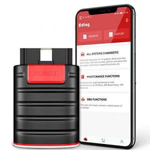 KINGBOLEN OBD II Diagnostic Fran&ccedil;ais, EDIAG Diagnostic Voiture pour Syst&egrave;mes Complets, Lecteur Code &eacute;quip&eacute; Fonctions de 15 r&eacute;initialisation,Contr&ocirc;le Bidirectionnel,Codage ECU,pour iOS et Android (Kingbolen Official, neuf)