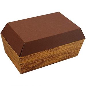 Bestlivings Cercueil pour animaux de compagnie en différentes tailles, en carton ondulé (biodégradable) - Cercueil d'animaux imprimé S - 200 x 125 x 95 mm - Design : bois (bestcount, neuf)