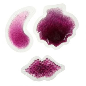 DEARMAMY Pack de 3 de Gel Chaud-Froid Yeux Thérapie Froid Soin Peau Compression Flexible Salons de Beauté Réfrigérateur ou Congélateur Patch de Glace (Liiane, neuf)