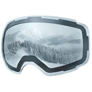 OutdoorMaster Masque de ski PRO Lentille de rechange - 10+ Choix (VLT 80% Bleu clair) (OutdoorMaster Official Store, neuf)