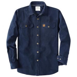 Dubinik&reg; Chemise en Velours C&ocirc;tel&eacute; Chemise Homme Chemises Casual Homme Chaude Vintage Pression Casual Chemise Bucheron (Dubinik&reg;EU, neuf)