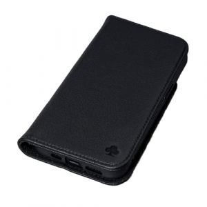 Porter Riley - &Eacute;tui en Cuir pour iPhone 8 Plus/iPhone 7 Plus. Support/Housse/Portefeuille/&eacute;tui &agrave; Rabat en Cuir v&eacute;ritable de qualit&eacute; sup&eacute;rieure avec [Support Horizontal] [Cadre Durable] (Noir Pur) (Porter Riley, neuf)
