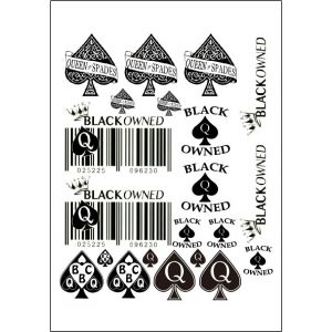 Kit Faux Tatouages Temporaires Ephémères Sexy Adultes Coquin HotWife Libertin Tattoo Homme Femme Tatoo Sexe Hot Charme et Séduction (Innova-store, neuf)