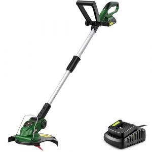 SnapFresh Coupe Bordure Rotofil Batterie de Nylon Lames 20 Pi&egrave;ces Largeur de 26CM 1,5KG Taille Bordure sans Fil avec Batterie et Chargeur Rapide, Tube T&eacute;lescopique, Poign&eacute;e R&eacute;glable, Garde des Fleurs (infine-fr, neuf)