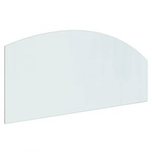 vidaXL Plaque de Verre pour Cheminée Revêtement de Sol Plancher Plaque de Base de Foyer Pare-feu Protection Contre Etincelles 120x50 cm (vidaXL FR, neuf)