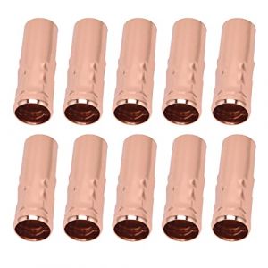 Yctze Candle Lamp Holder Tube Douille E14 Pour Lustre Bougien 10Pcs E14 Tube Métallique Pour Porte-Lampe Bougie Base De Lampe Accessoires D'éclairage 25X80Mm Bougie Lustre (Or rose) (Ruttiy, neuf)