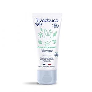 Rivadouce BIO - Crème Hydratante Bébé Bio - 50ml - Hydrate, Nourrit et Protège la peau de Bébé (BIOSAMPLE, neuf)