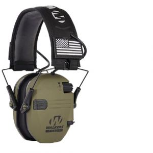 Casque antibruit actif pour la chasse – Écouteurs électroniques avec réduction du bruit – Casque pliable avec microphones directionnels – Arceau réglable – Prise externe (yxin520520, neuf)