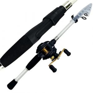 ZWCSHUU Canne &agrave; p&ecirc;che Casting Combo Canne t&eacute;lescopique en Carbone et Moulinet Baitcasting Kit de Canne &agrave; p&ecirc;che de Voyage Portable Poids d'app&acirc;t 10-30g Kit Complet Canne &agrave; P&ecirc;che(1.6M,Red) (W6CHAO, neuf)