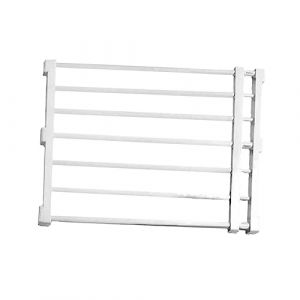 Barrière Extensible, Barrière Rétractable pour Chien, Garde, Protection, Clôture pour Animaux de Compagnie, Clôture pour Chiots, Barrière D'escalier E, 56à100cmx42cm Blanc (DwellWelles, neuf)