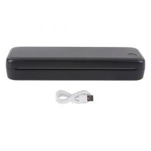 Imprimante thermique, imprimante portable sans encre A4 pour voyage, imprimante mobile rechargeable 2600 mAh avec 1 rouleau de papier imprimante sans fil pour la maison, les photos, les téléphones et (Linxinto, neuf)