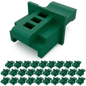 HB-DIGITAL Lot de 30 bouchons anti-poussi&egrave;re RJ45 - Prise r&eacute;seau - LAN - Vert en Plastique pour Imprimante, Ordinateur portable, Cam&eacute;ra, Tablette, Console de jeu, Smartphone, Ordinateur (HB-DIGITAL, neuf)