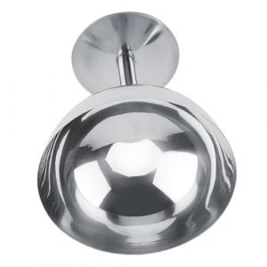 Demeras Verre &agrave; Cr&egrave;me Glac&eacute;e, Verre &agrave; Dessert en Acier Inoxydable, Assiette &agrave; Dessert en Acier Inoxydable, R&eacute;utilisable pour les Restaurants de Cuisine &agrave; Domicile (Grand) (JQNuk-EU, neuf)