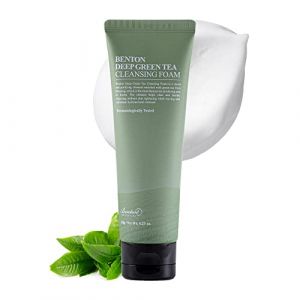 BENTON Nettoyant pour le Visage au Thé Vert 120g (4.23 oz.) - Nettoyant pour le Visage Doux et Hydratant pour Différents Types de Peaux, Nettoyant pour le Visage Moussant Coréen (Benton europe, neuf)