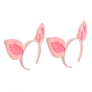 Ipetboom 2pièces Bandeau Tête De Avec Oreilles De Cochon Accessoires Cosplay Mignons Pour Fête Et Déguisement Pour Adolescentes (hikarish, neuf)