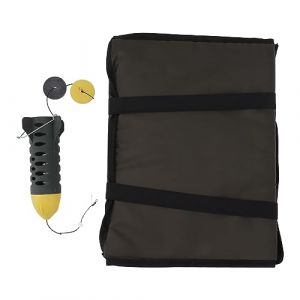 Fockety Tapis de Réception de Pêche à la Carpe, Tapis de Réception de Pêche Pliable Portable avec Cage à Appâts, Tapis D'atterrissage de Pêche à 3 Plis, Accessoires de Pêche à la Carpe (biaterd, neuf)