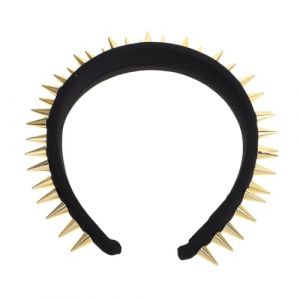 FRCOLOR Rivet Punk Tête à Pointes Avec Clous Bandeau Large Élastique Accessoire De Costume Halloween Et Style Gothique (Different Quality, neuf)
