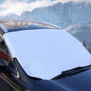 LQUYTA Couverture Pare Brise Voiture,protege pare brise givre,Couverture Pare-Brise Voiture Couverture,Imperm&eacute;able Protecteur de Pare-Brise Anti Givre,Neige, aux UV, pour la Plupart des Voitures (CCtunCanton O&Uuml;, neuf)