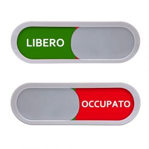 Andchi 2 pi&egrave;ces LIBRE OCCUP&Eacute; Panneaux coulissants Auto-enregistrement Panneau de porte Panneau officiel pour bureau Pour bureaux et autres lieux publics (Ruiyang Official, neuf)