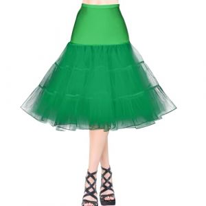 AYBUY Jupe Jupon Femme,Jupon Ann&eacute;es 50 Vintage en Tulle Rockabilly Petticoat en Tulle Taille &Eacute;lastique,R&eacute;tro Jupe Tutu Femmes R&eacute;tro Ann&eacute;es 80 F&ecirc;te Halloween Carnaval Costume de F&ecirc;te,Vert Gazon,XL (withchance, neuf)