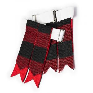 Flashes pour chaussettes de kilt pour hommes avec boucles lourdes ajustables, chaussettes unies et &agrave; carreaux pour kilt/Garter en laine acrylique pointu, taille unique (Eagle Threads, neuf)