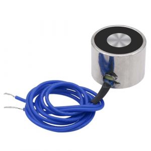 Électroaimant DC 12V 25N 5.5LB / 2.5KG Ventouse Ronde Électro-aimant Cylindre De Levage 20x15mm (Uxney -FR, neuf)