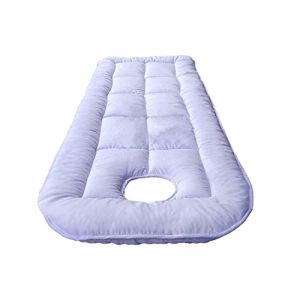 LXJDDLD Coussin De Table De Massage &Agrave; T&ecirc;te Carr&eacute;e/Ronde,Surmatelas De Lit De Massage pour Accessoires De Massage pour Th&eacute;rapeutes,Prot&egrave;ge-Matelas Lavable avec Trou Respiration,White r,80x190cm (JingJieZuBaiHuoJingXiaoBu, neuf)