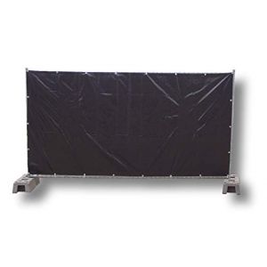 dm-folien GmbH 1 b&acirc;che de cl&ocirc;ture de construction/b&acirc;che, 1,76 x 3,41 m - Brise-vue (noir). (dm-folien, neuf)