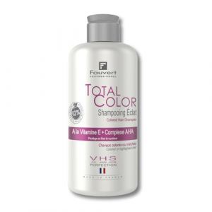 Fauvert Professionnel Shampooing Cheveux Color&eacute;s Total Color - Shampoing Sans Sulfate - Brillance & Protection UV - Soin Cheveux Color&eacute;s et M&eacute;ch&eacute;s - Shampooing Femme - Fabriqu&eacute; en France - 250 ml (Fauvert Professionnel, neuf)