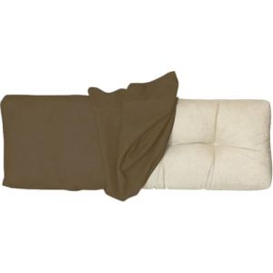 Housse de Coussin pour Banc de Jardin 100x50 100x40 130x50 80x40, Housse de Rechange pour Coussin de Dossier avec Fermeture Éclair, épais 10cm, Tissu de lin pour Chaise, Banc(Brown,130x50x10cm Thick) (JANNE TORRY, neuf)