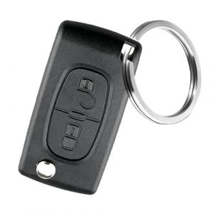 Kesiku CE0523 Boitier Cl&eacute; pour Citroen C2 C3 C4 Grand Picasso Peugeot 207 208 307 308 3008 5008 Expert T&eacute;l&eacute;commande, Coque Cl&eacute; Citroen C3, Clef Peugeot - avec Tournevis et Porte-cl&eacute; (kesiku, neuf)