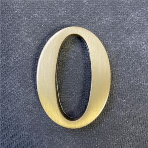 Autocollant en laiton massif de 6,6 cm - Lettres de l'alphabet en m&eacute;tal - Lettres et chiffres autocollants muraux - Signalisation d'adresse de maison, num&eacute;ros de porte, lettres de l'alphabet (lettre (Warm Home Company, neuf)